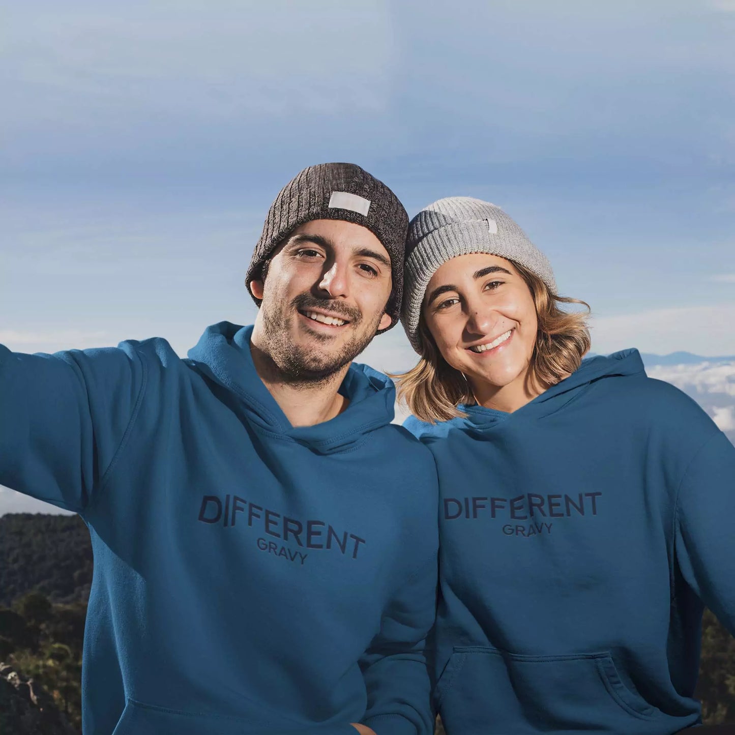 Different Gravy Hoodie Arctic Blue