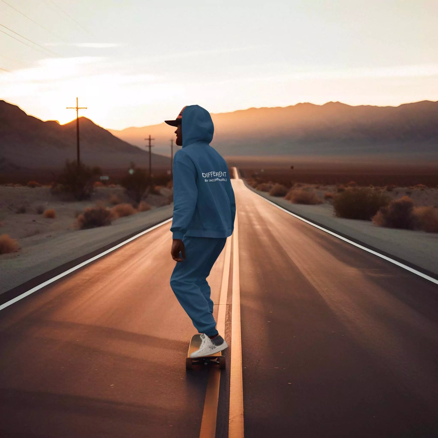 Different Hoodie Arctic Blue