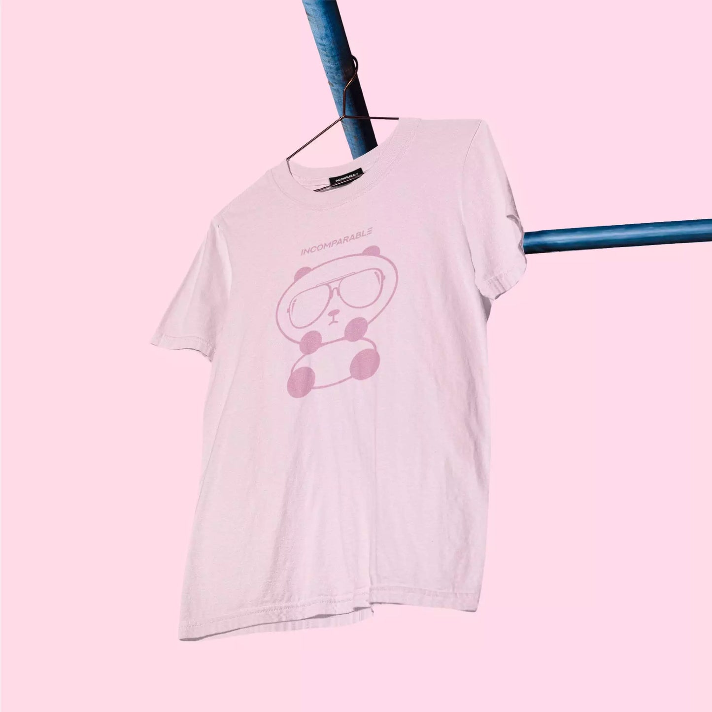 Panda Tee Pastel Pink