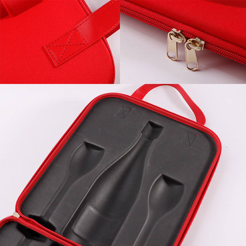 Wine Bag with Glasses – Picnic Bottle & Glass Carrier | Incomparable Sweden