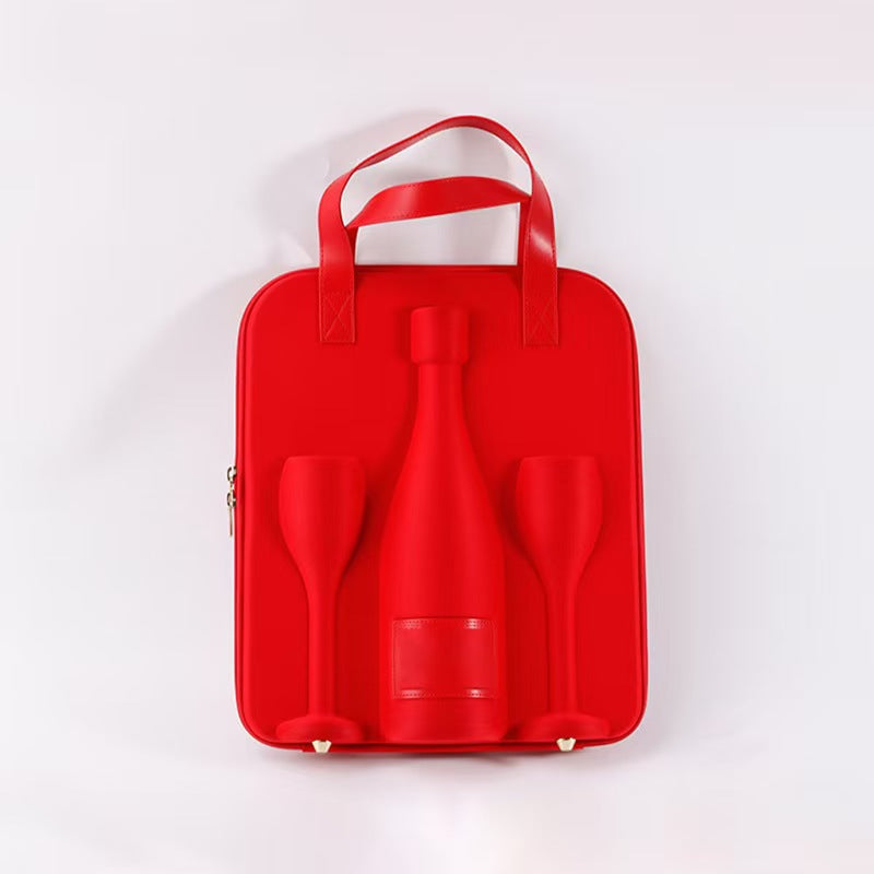 Wine Bag with Glasses – Picnic Bottle & Glass Carrier | Incomparable Sweden