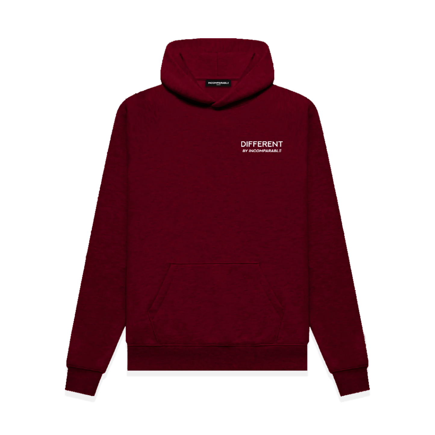 Oversized Organic Cotton Blend Hoodie – Different Hoodie Burgundy