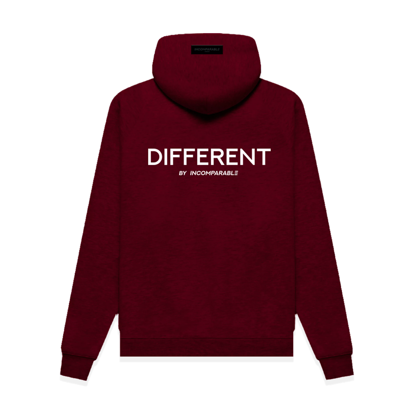 Oversized Organic Cotton Blend Hoodie – Different Hoodie Burgundy