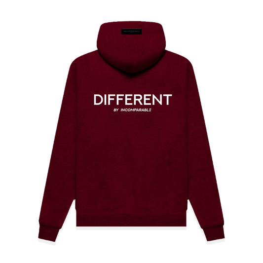 Oversized Organic Cotton Blend Hoodie – Different Hoodie Burgundy
