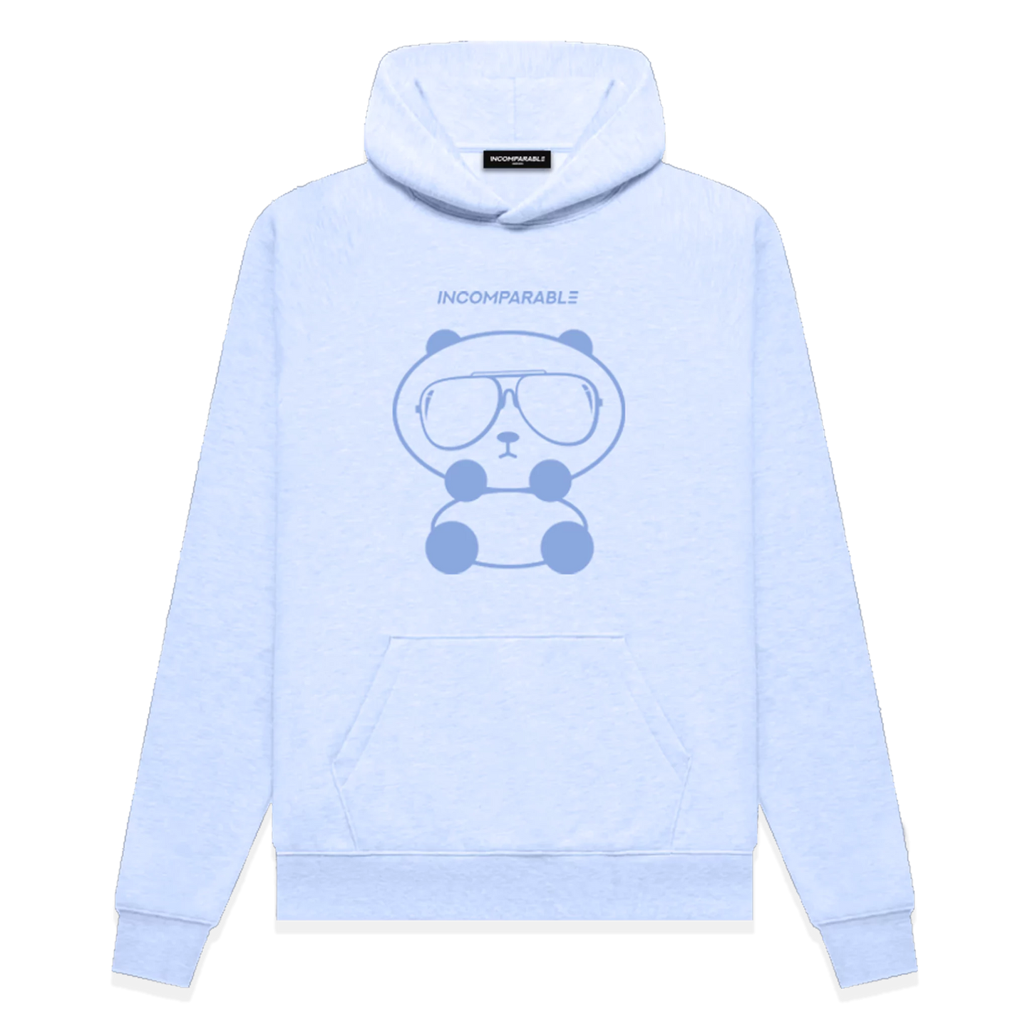 Panda Hoodie Pastel Blue