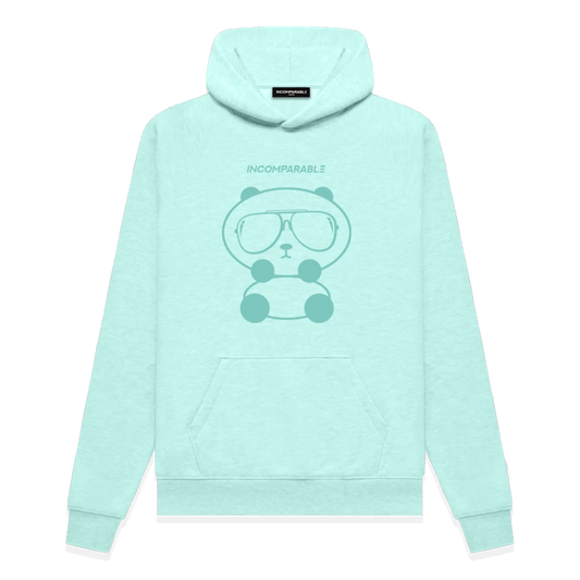 Panda Hoodie Pastel Green