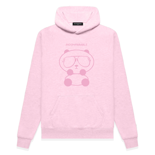 Panda Hoodie Pastel Pink