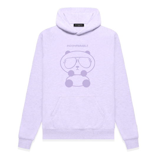 Panda Hoodie Pastel Purple