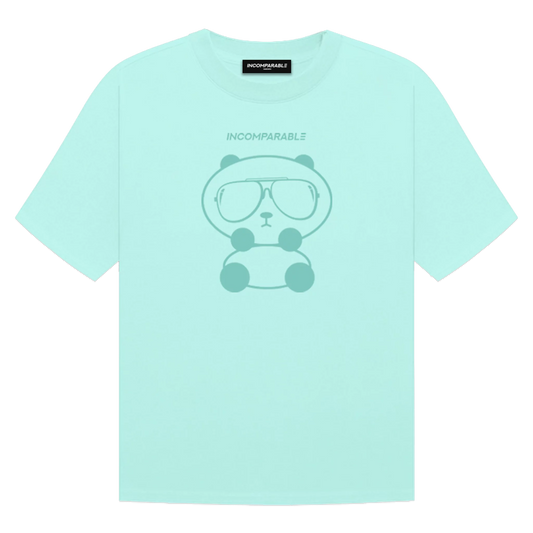 Panda Tee Pastel Green