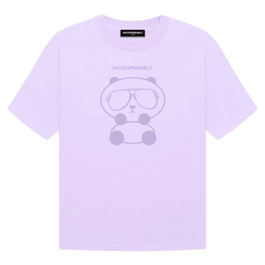 Panda Tee Pastel Purple