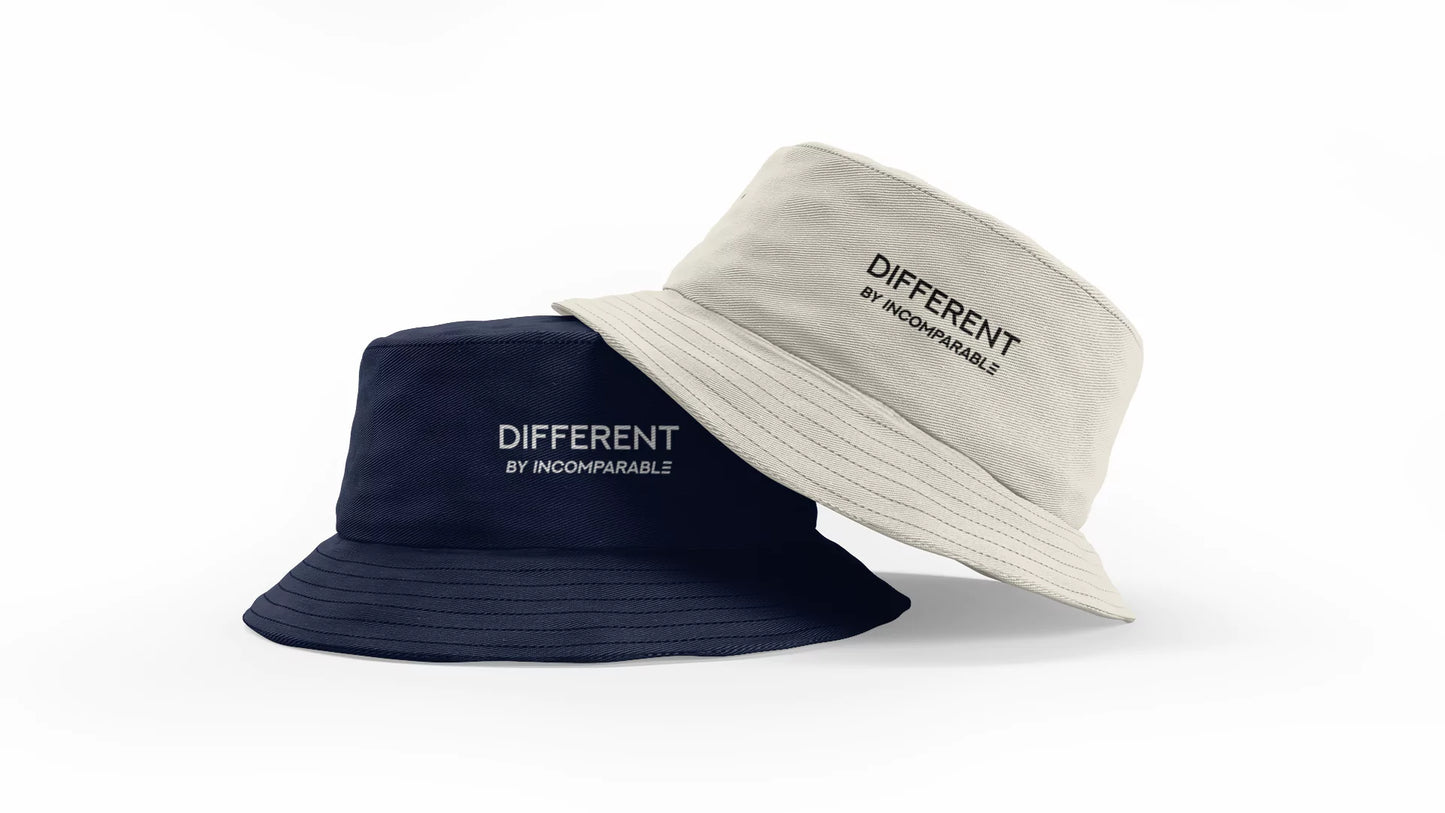 Different Bucket Hat Cream/Navy