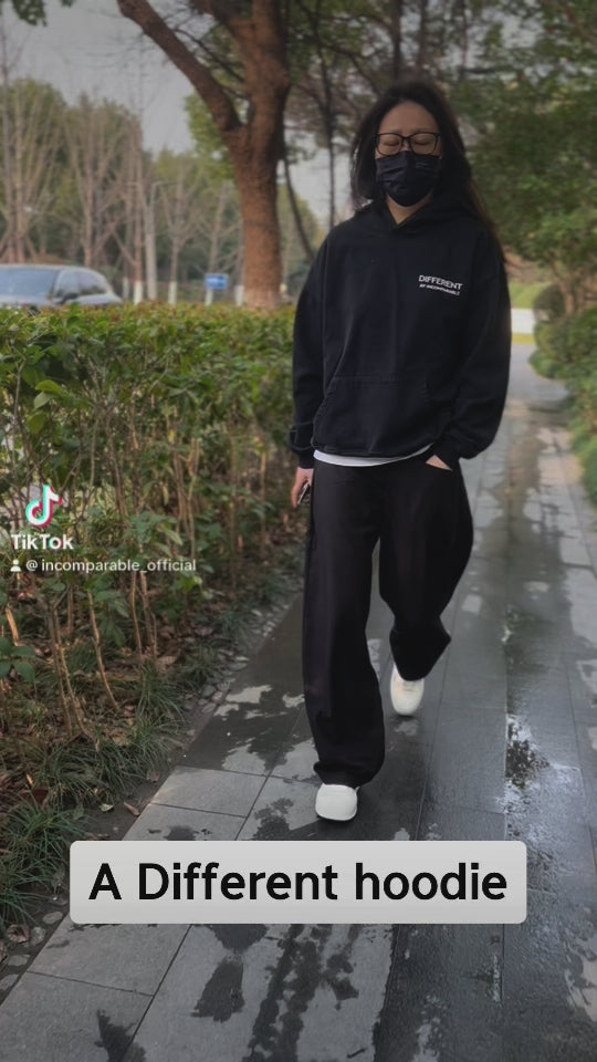 ディファレント パーカー ブラック – Incomparable Sweden