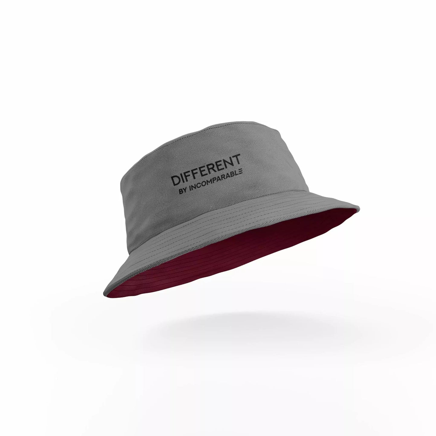 Different Bucket Hat Grey Dark/Maroon