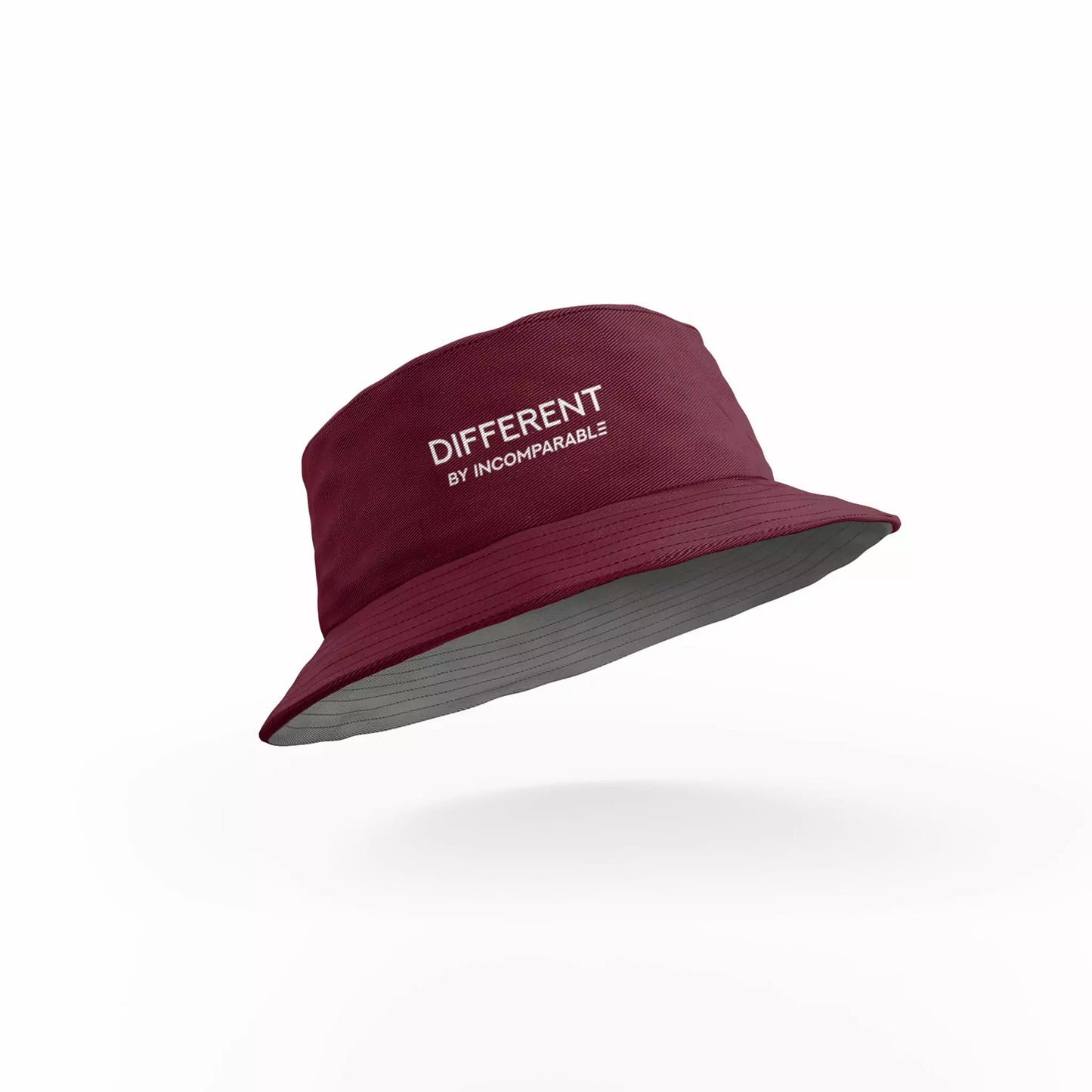 Different Bucket Hat Grey Dark/Maroon