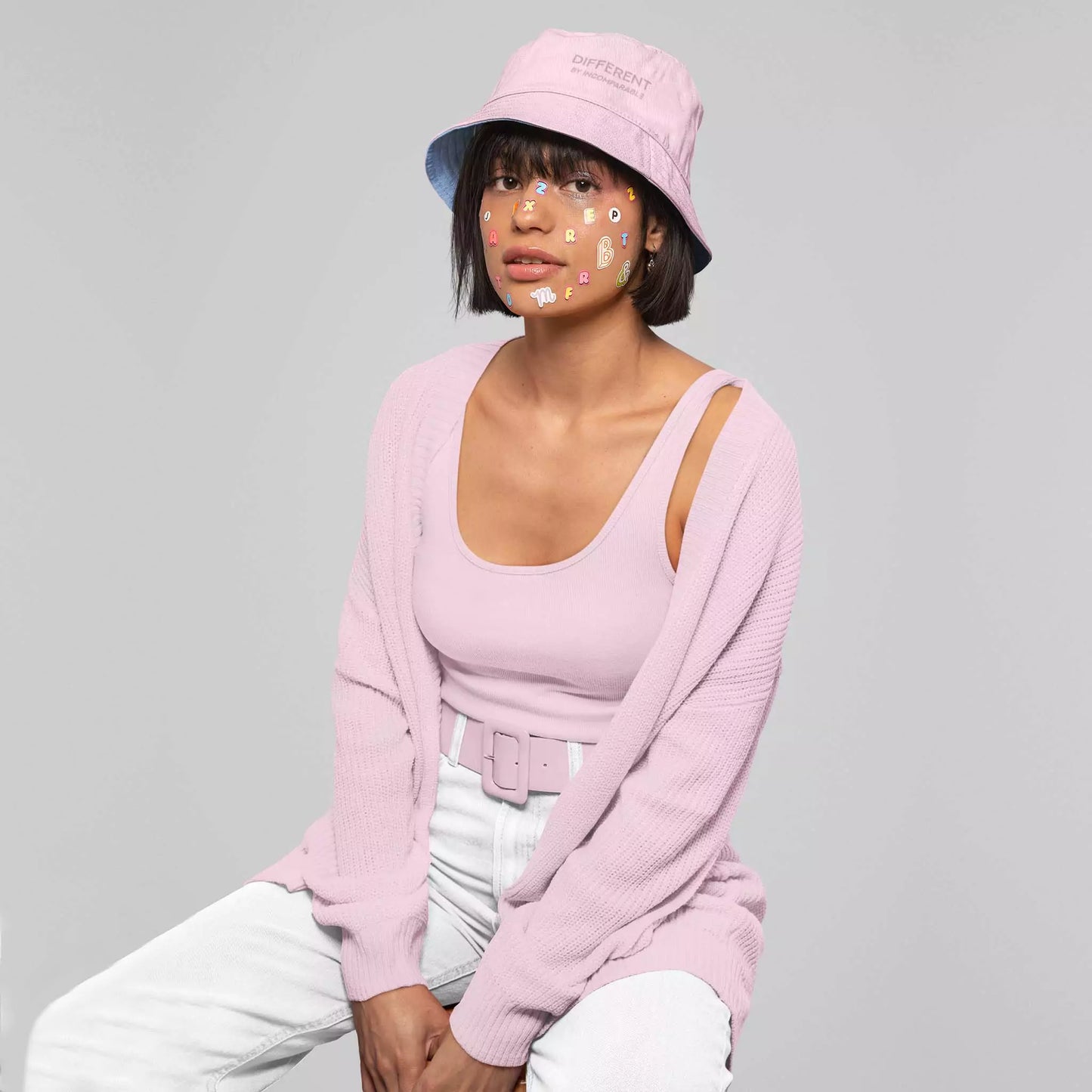 Different Bucket Hat Pastel Blue/Pink