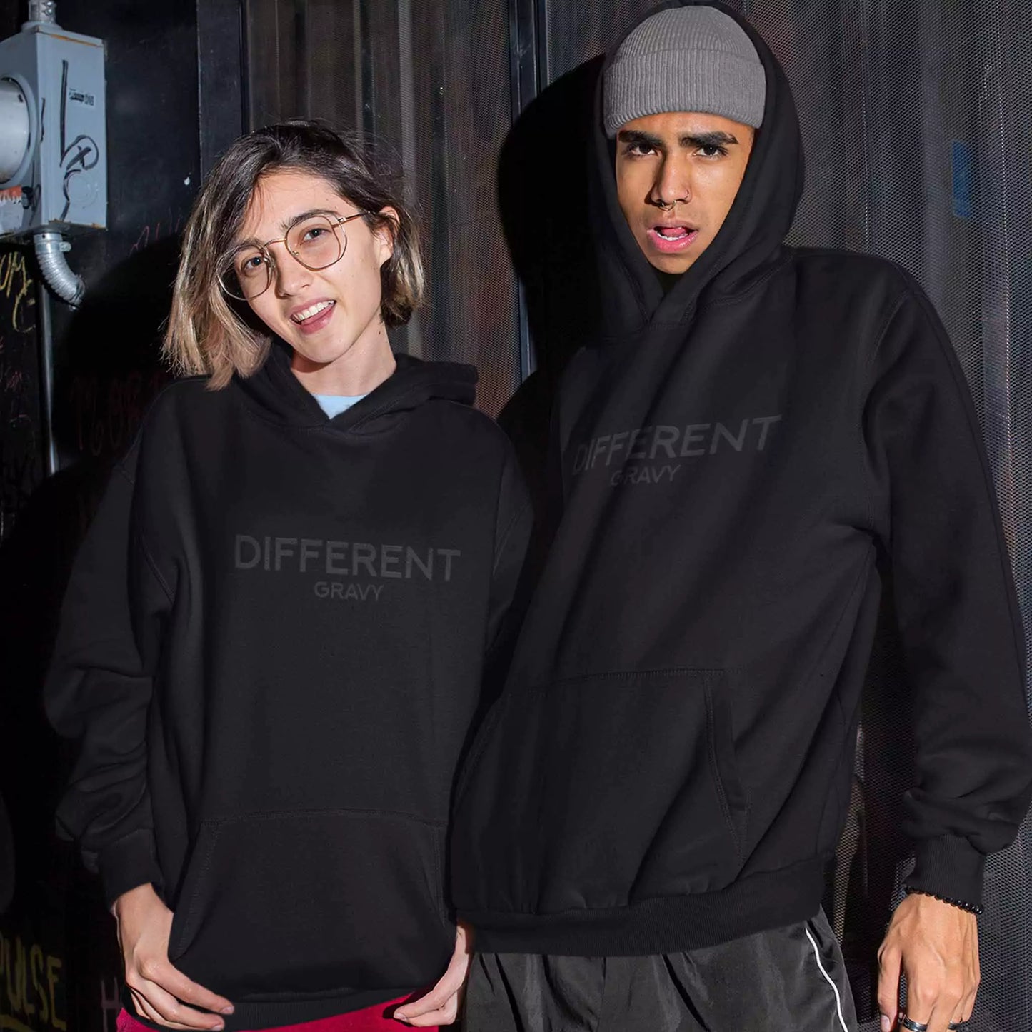 Different Gravy Hoodie Black