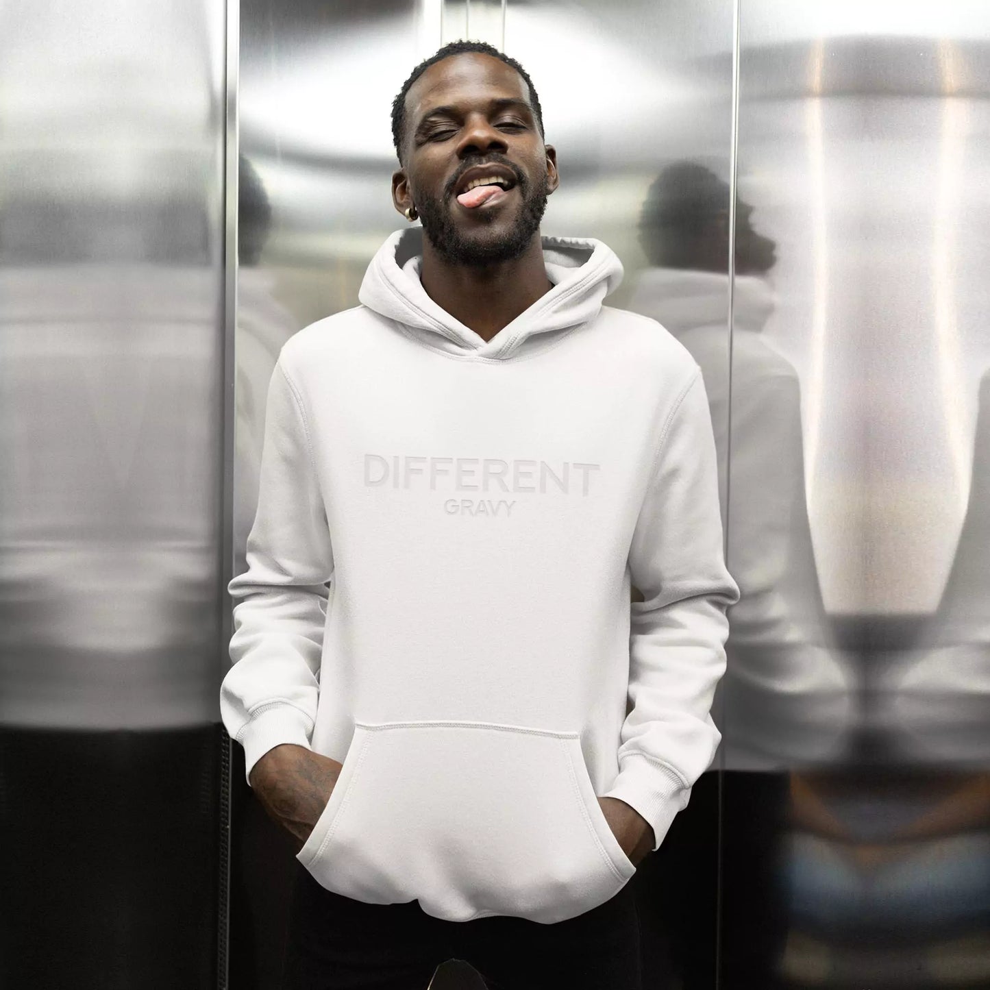 Different Gravy Hoodie White