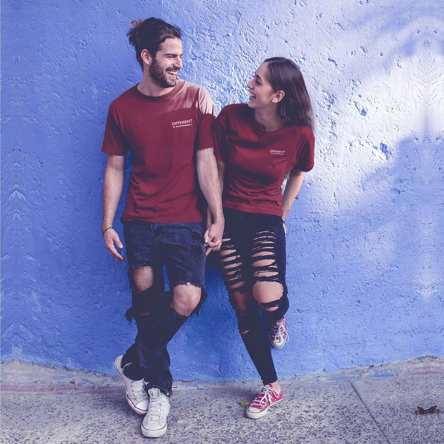 Oversized Organic Cotton T-Shirt – Different Tee Burgundy