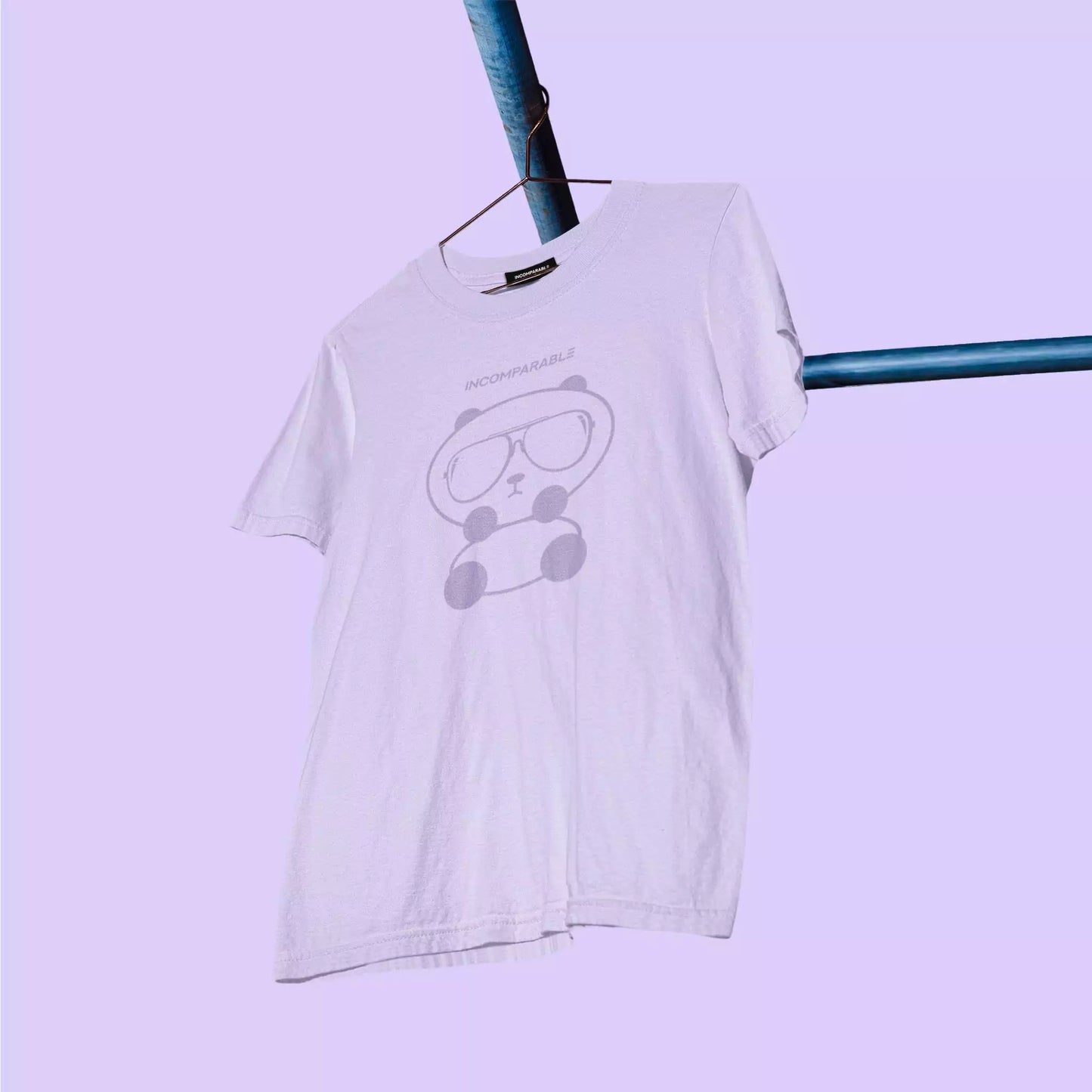 Panda Tee Pastel Purple