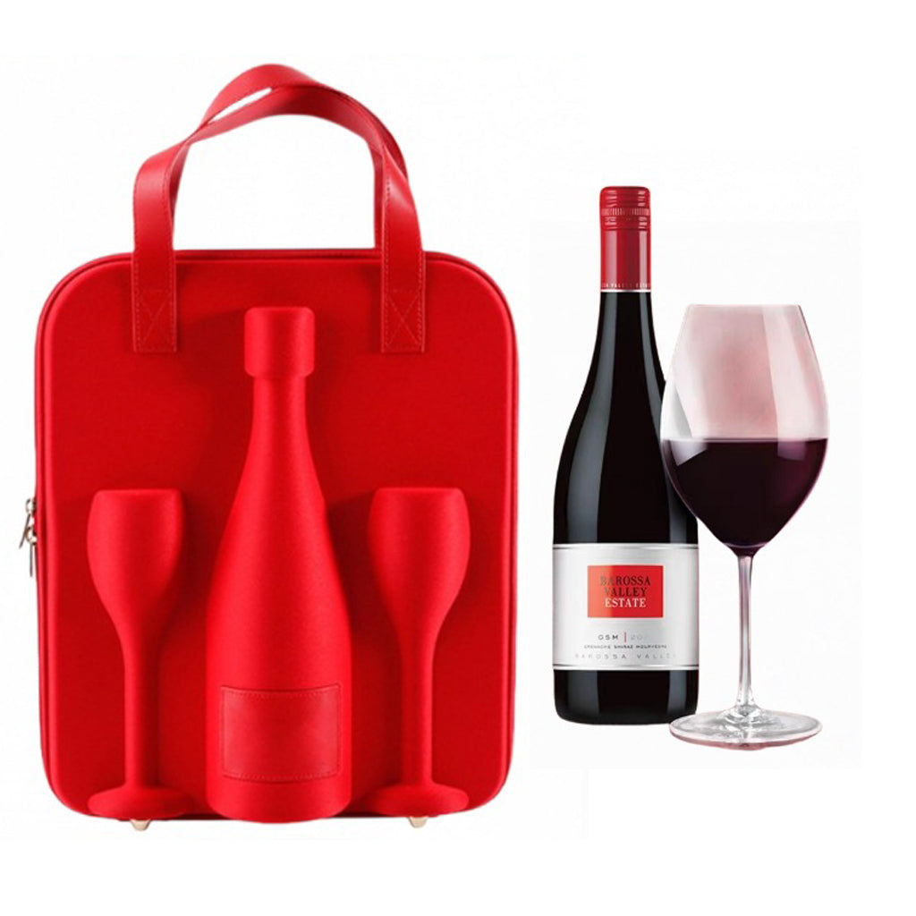 Wine Bag with Glasses – Picnic Bottle & Glass Carrier | Incomparable Sweden